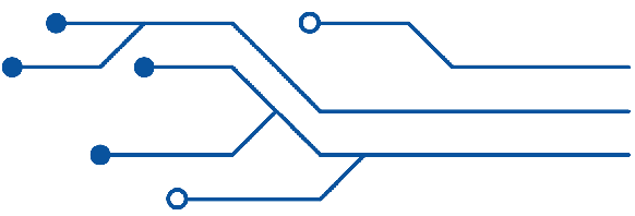 Blue circuit graphic for the energy and connectivity of the BCI Convention.